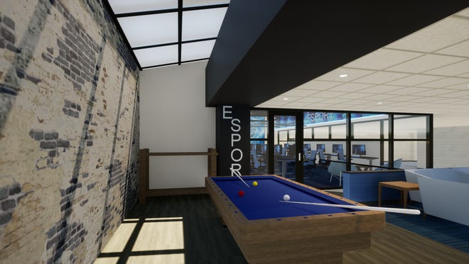 A pool table will be placed outside the esports area.