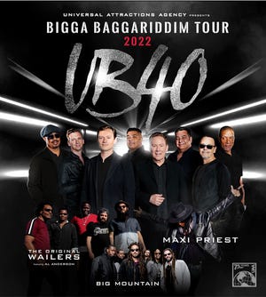 Poster for the UB40 Tour of North America.