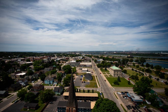 Downtown Sault Ste. Marie is seen on Wednesday, July 13, 2022.