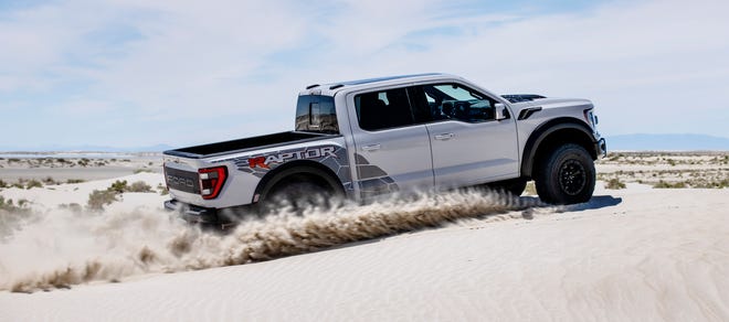 2023 Ford F-150 Raptor R. Preproduction model with optional equipment shown. Available late 2022.