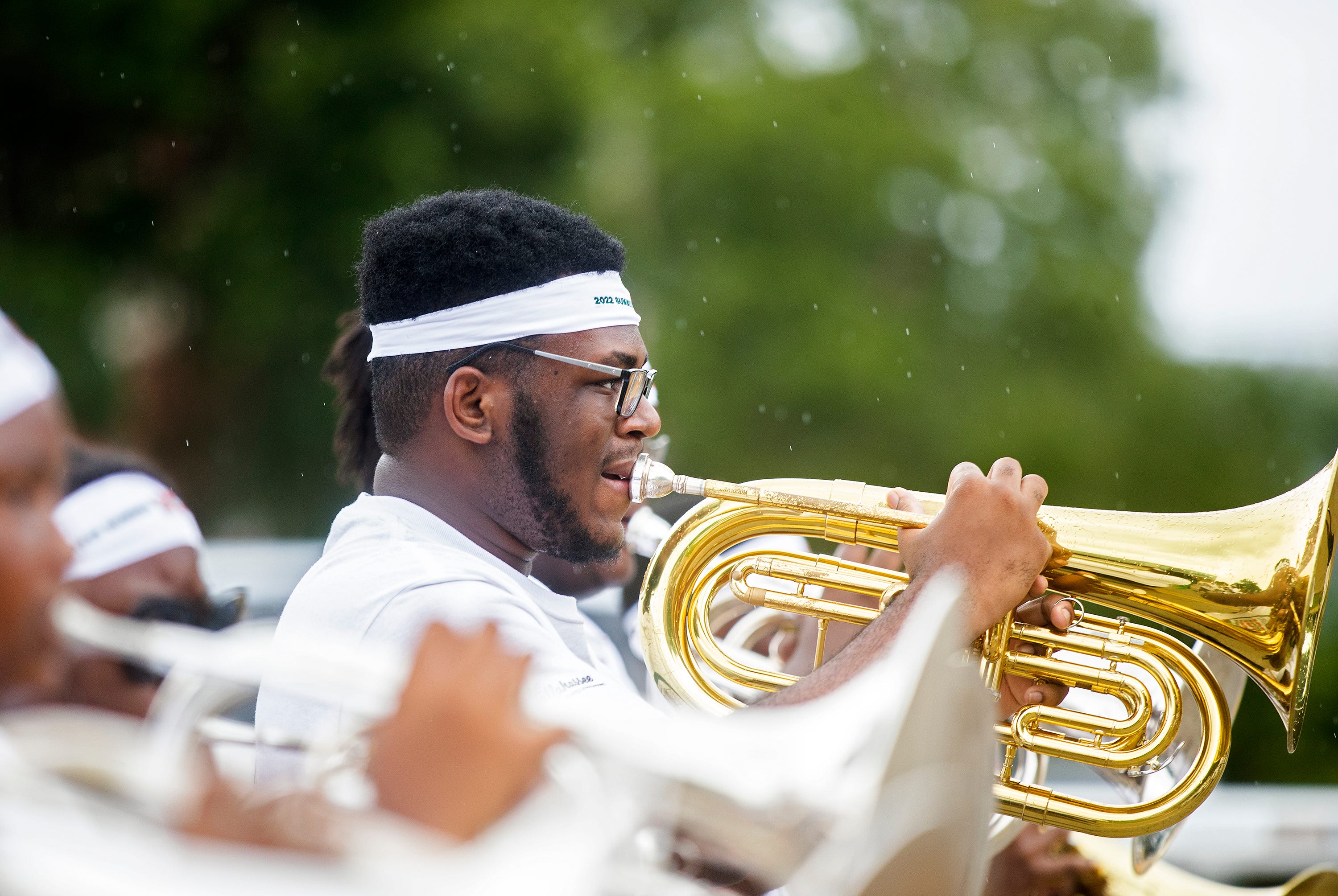 FAMU Marching 100 band camp draws record crowd, parades on campus