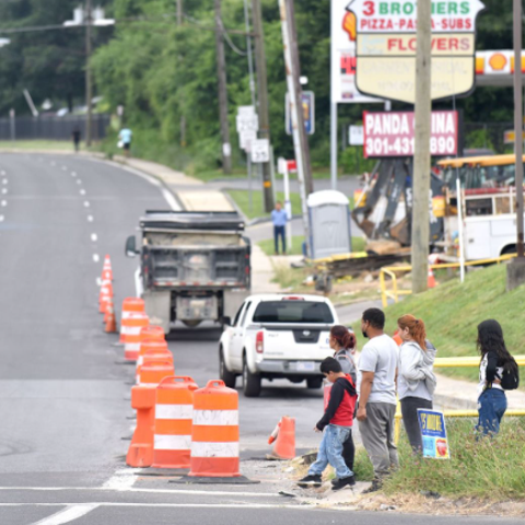 The stretch of University Boulevard that goes thro
