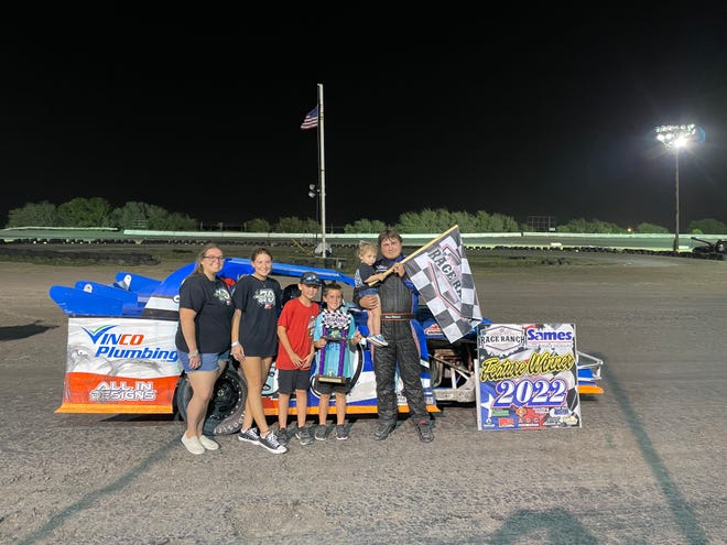 Marcus Mikulencak won the Limited Modified main event on Saturday, July 16, 2022 at South Texas Race Ranch in Corpus Christi, Texas.