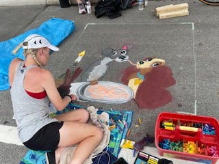 Berkley Street Art Fest covers streets with chalk drawings