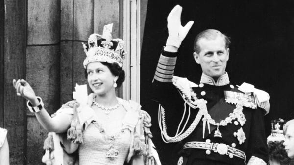 Queen Elizabeth, here with Prince Philip, was form