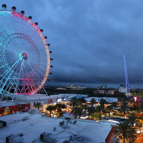 ICON Park attractions, The Wheel, left, Orlando Sl