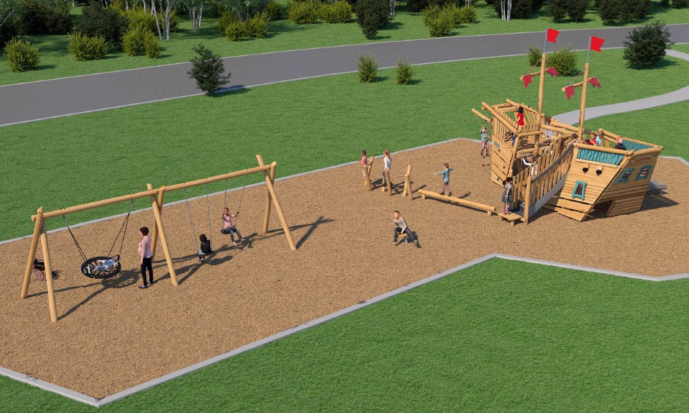 Amarillo's Thompson Park to get upgraded wooden playground