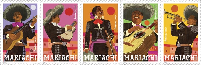 The U.S. Postal Service celebrated the sounds of mariachi, the traditional music of Mexico that has become widely popular in the United States.