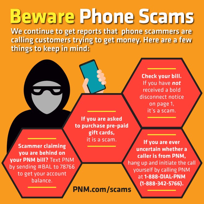 PNM alerts the public to be aware of recent phone scams.