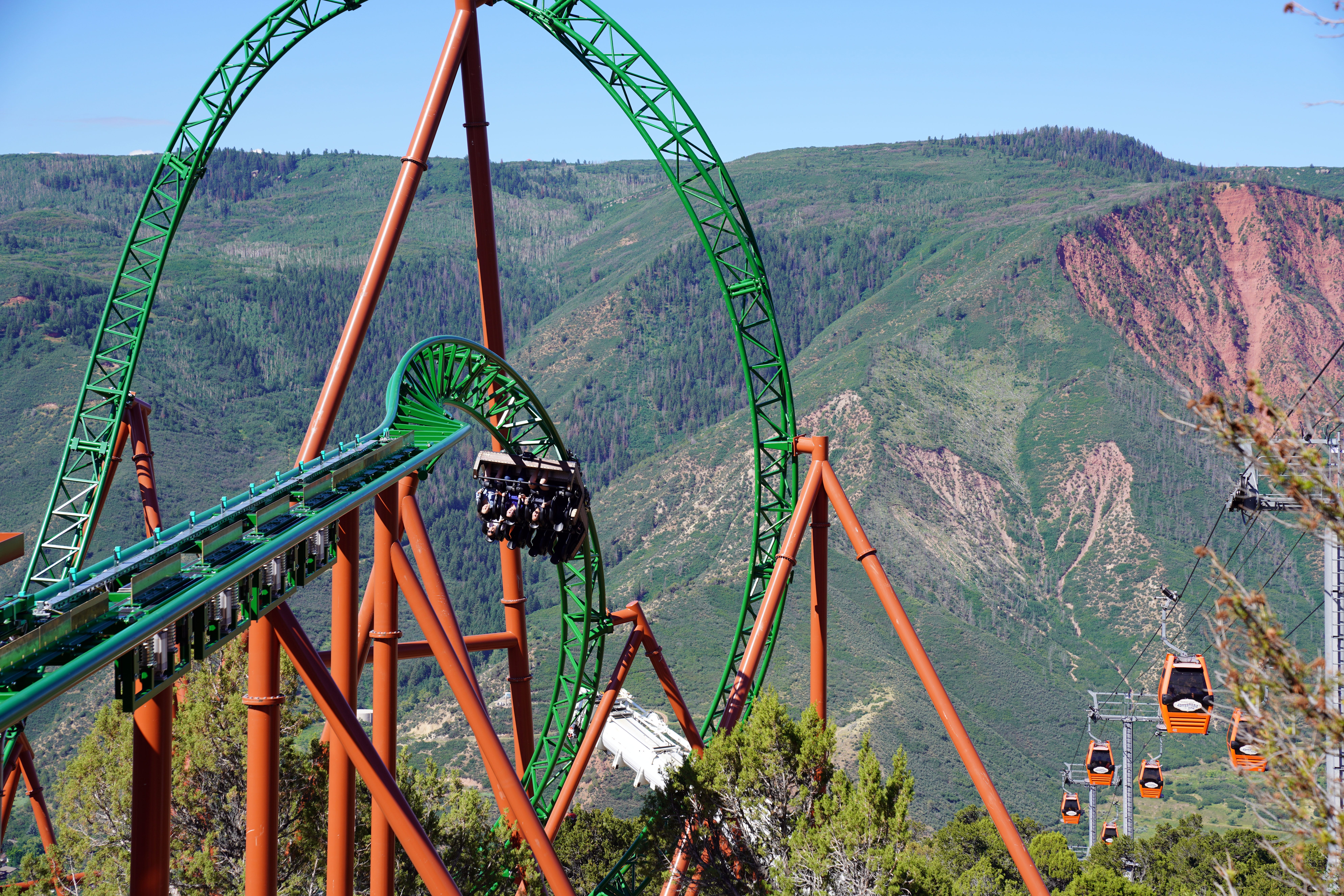 New Colorado cliffside roller coaster hits 56 mph at Glenwood Caverns