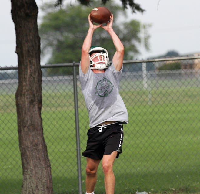 Mendon hosted a 7 on 7 passing camp on Tuesday evening.
