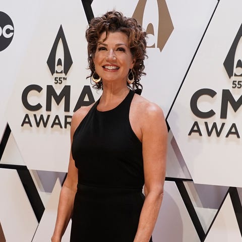 FILE - Amy Grant arrives at the 55th annual CMA Aw
