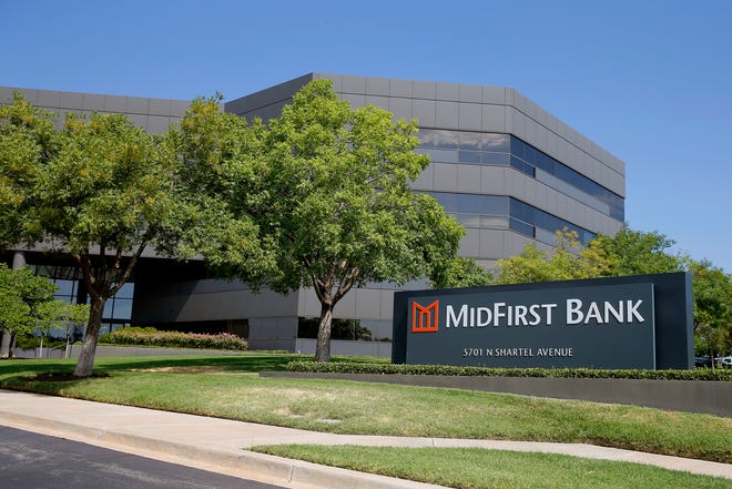 A MidFirst Bank building is shown Friday, July 22, 2022, on N Shartel Avenue in Oklahoma City.