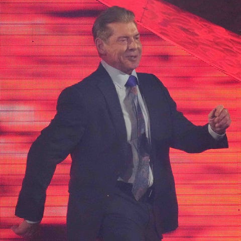 Vince McMahon at WrestleMania in April.