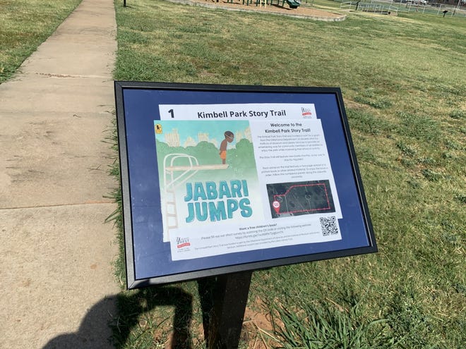 The Mabel C. Fry Public Library has installed a new book along the Kimbell Park Story Trail.