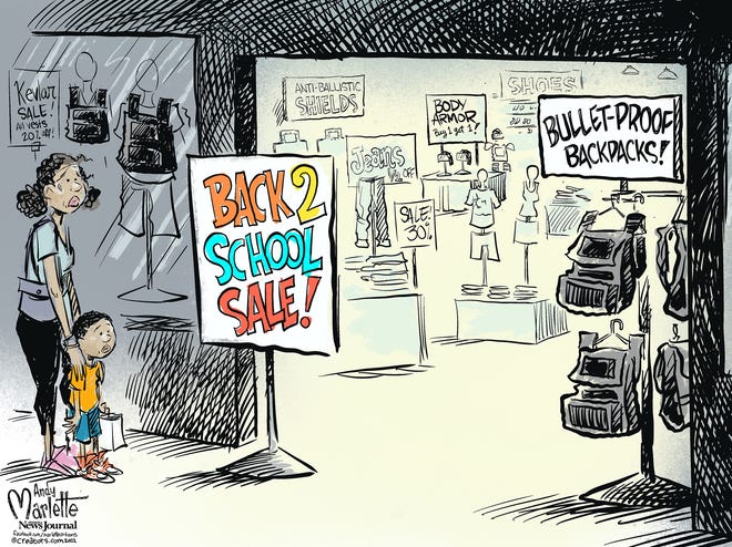 Marlette cartoon: Back to school survival supplies