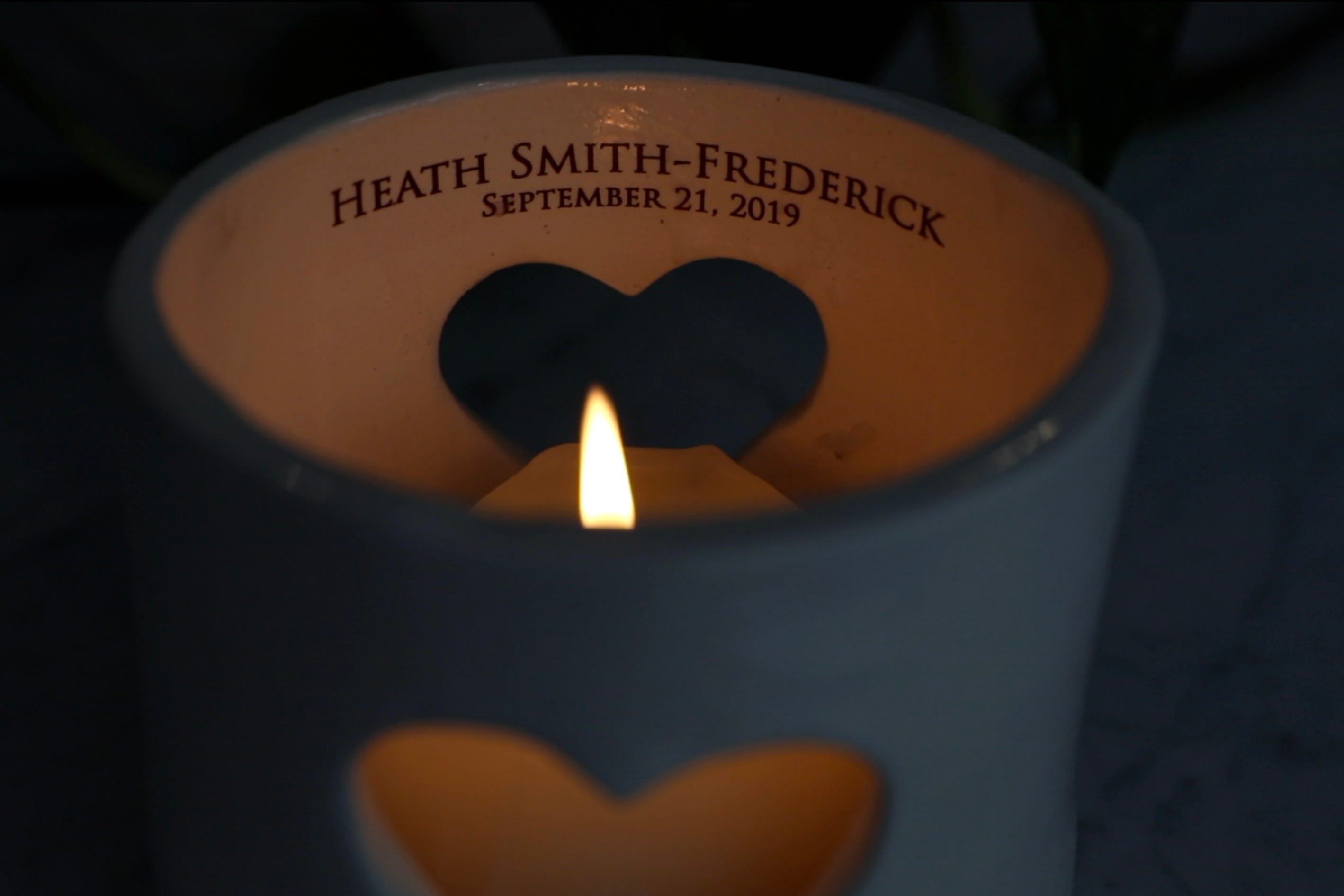 Marny Smith, 38, had a stillbirth in 2019. A candle in memory of her son, Heath, sits on the kitchen counter June 22, 2022 in Larchmont.