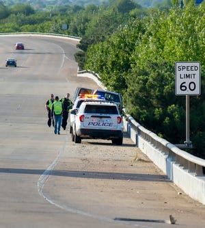 Wichita Falls police investigated the scene of a fatal accident near the northbound Central Freeway on ramp from Broad Street as shown in this July 24, 2022, file photo.