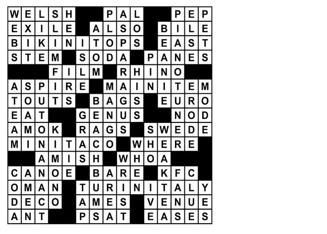 usa today network newspaper crossword sudoku puzzle answers today