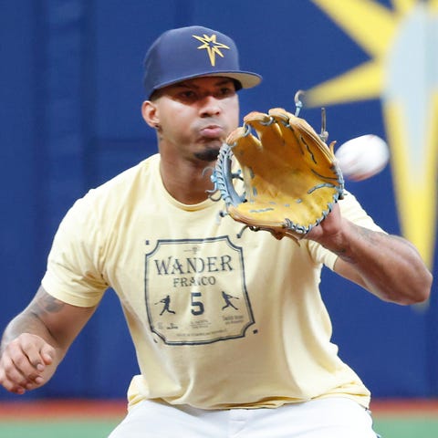 Tampa Bay Rays shortstop Wander Franco, from the D