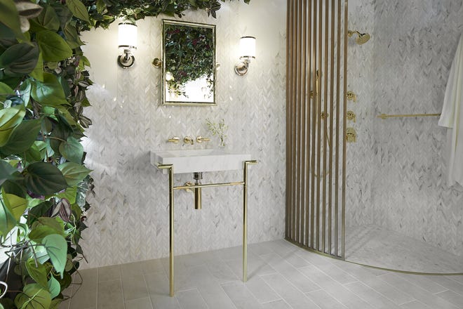 A console-style bathroom sink is a higher-end item like a pedestal sink, but in place of a single large pedestal, it's supported by a decorative support stand with two or four legs, depending on the installation required.