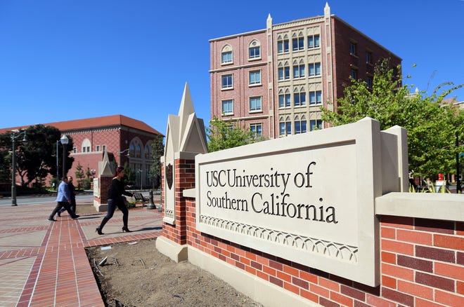 Seen is the University Village area of the University of Southern California in Los Angeles on March 12, 2019. The U.S. Department of Education will investigate the University of Southern California after a Jewish student claimed she resigned from student government because she endured harassment over her pro-Israel views.