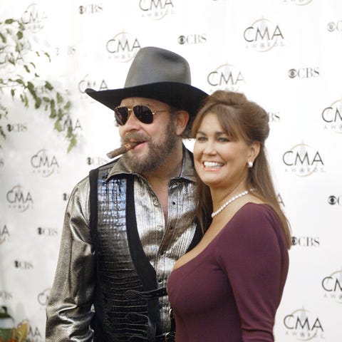 Hank Williams Jr. and wife Mary Jane Williams arri