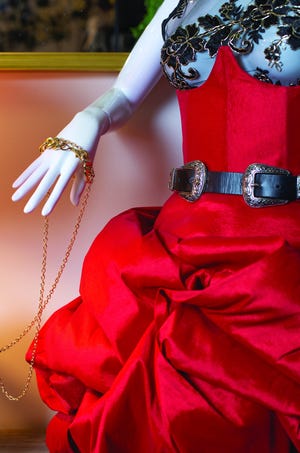 An Encinas Design gown.