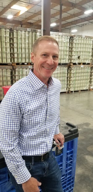Nutrient Survival CEO Eric Christianson inside the company warehouse in northwest Reno.