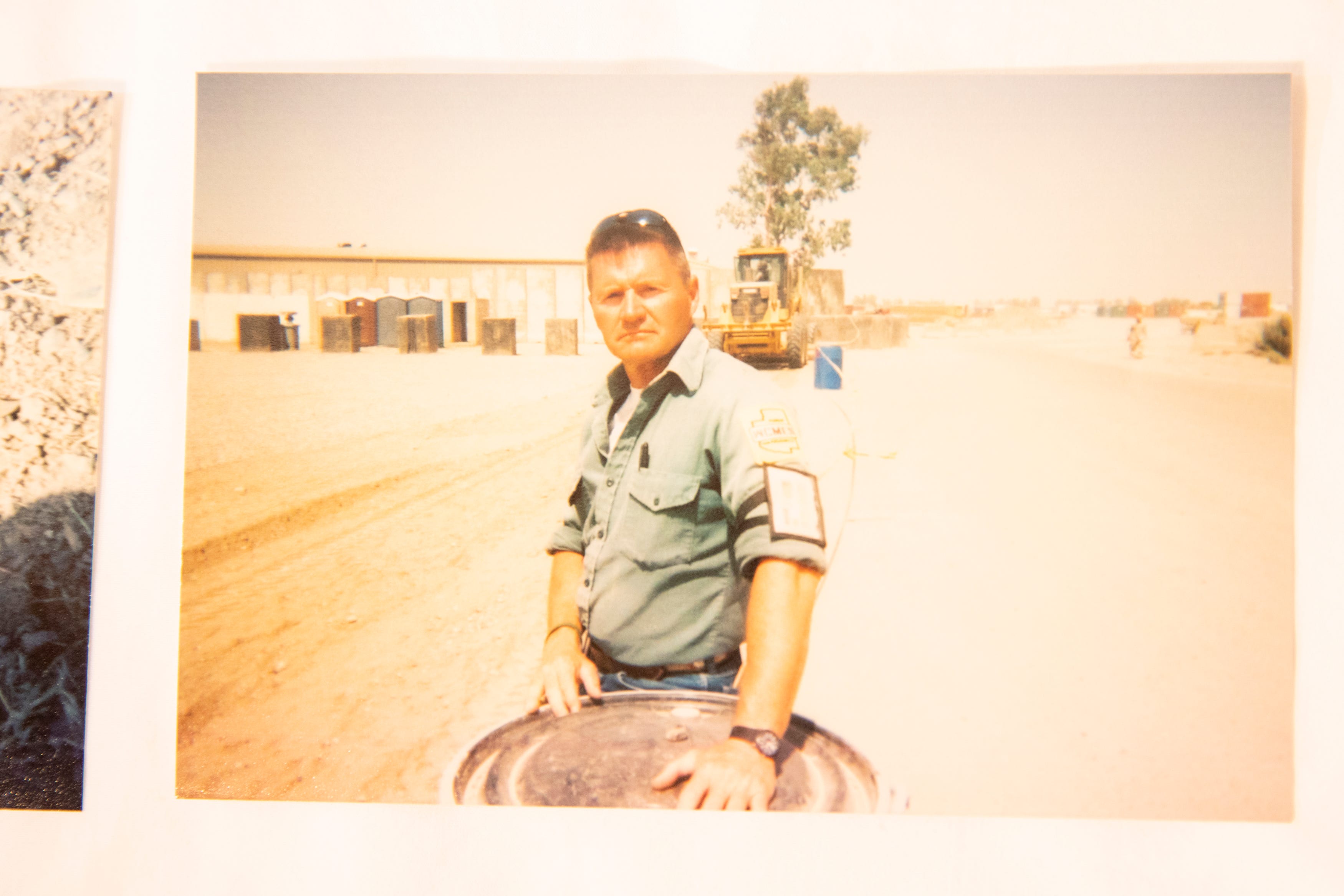 A photo from Mark McAlister's first trip to Iraq in 2005 working as a private defense contractor.