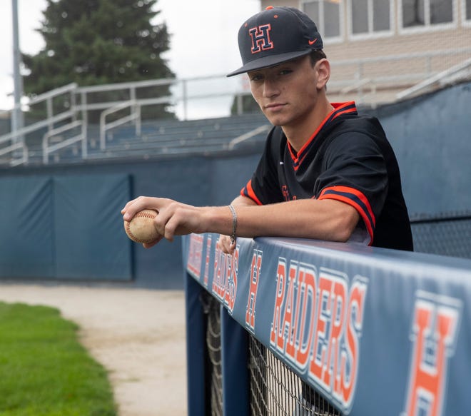 Harrison’s Ethan McCormick is the Journal and Courier Big School Baseball Player of the Year. Photo taken Wednesday, July 27, 2022, at Harrison High School in West Lafayette, Ind. 