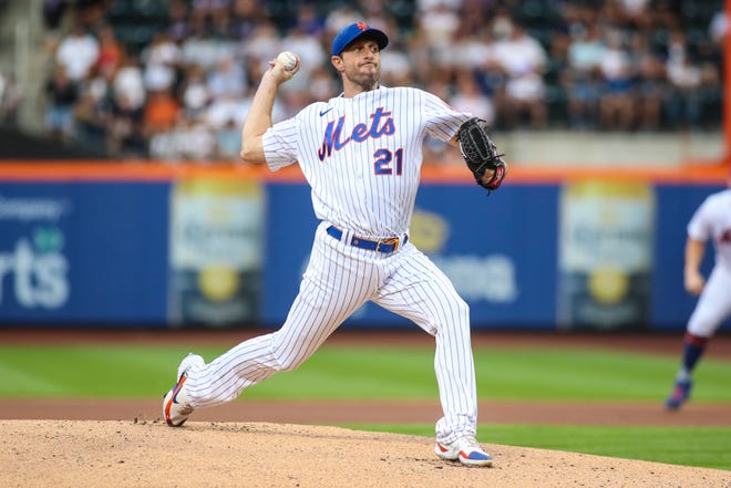 Mets starting pitcher Max Scherzer used PitchCom for the first time in Wednesday's game.