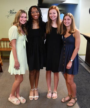 The recent Girls State delegates were (from left): Annie Brae Bennett, and Sheri Henderson from Wade Hampton High School, along with Lilly Henderson and Harper Rice from Patrick Henry Academy. Not pictured were Jaclyn Skinner, WHHS , Emory Priester and Phoebe Gooding, PHA.