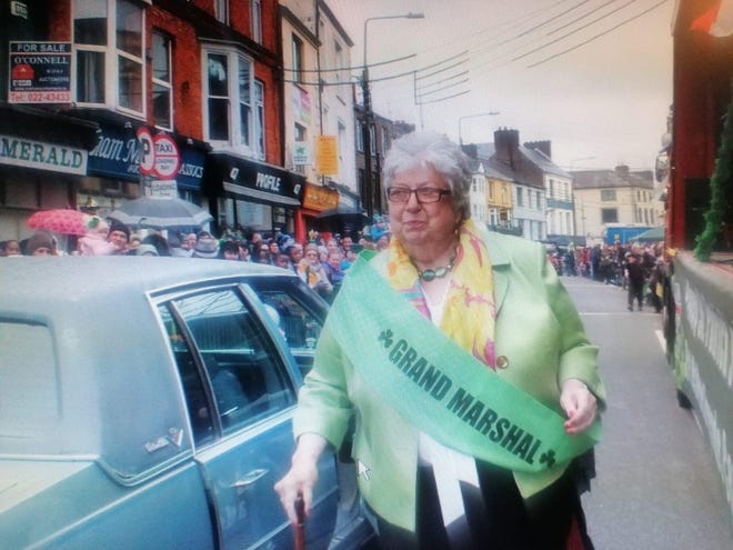Rosemary Dorothy O’Neill, daughter of Thomas P. “Tip” O’Neill Jr., served as the Grand Marshall of the 2017 St. Patrick’s Day Parade in Mallow, Ireland. O’Neill died on July 20.