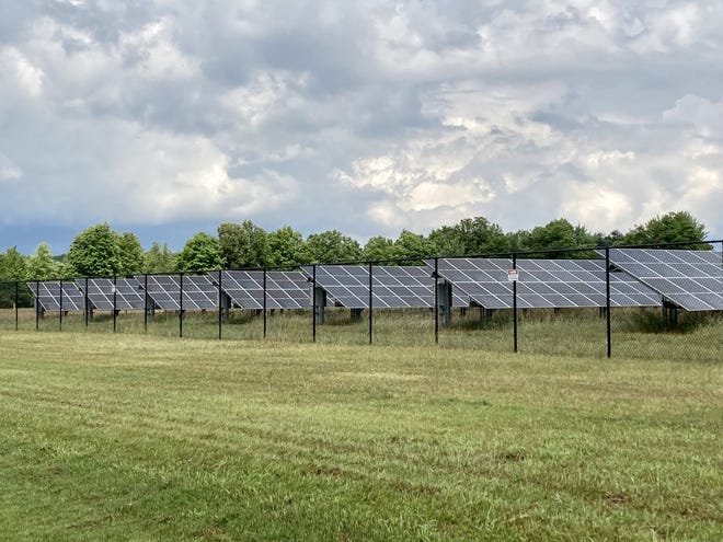 The Boyne Mountain Resort's solar array, located on Boyne Mountain Road, was unveiled on Wednesday, July 27.