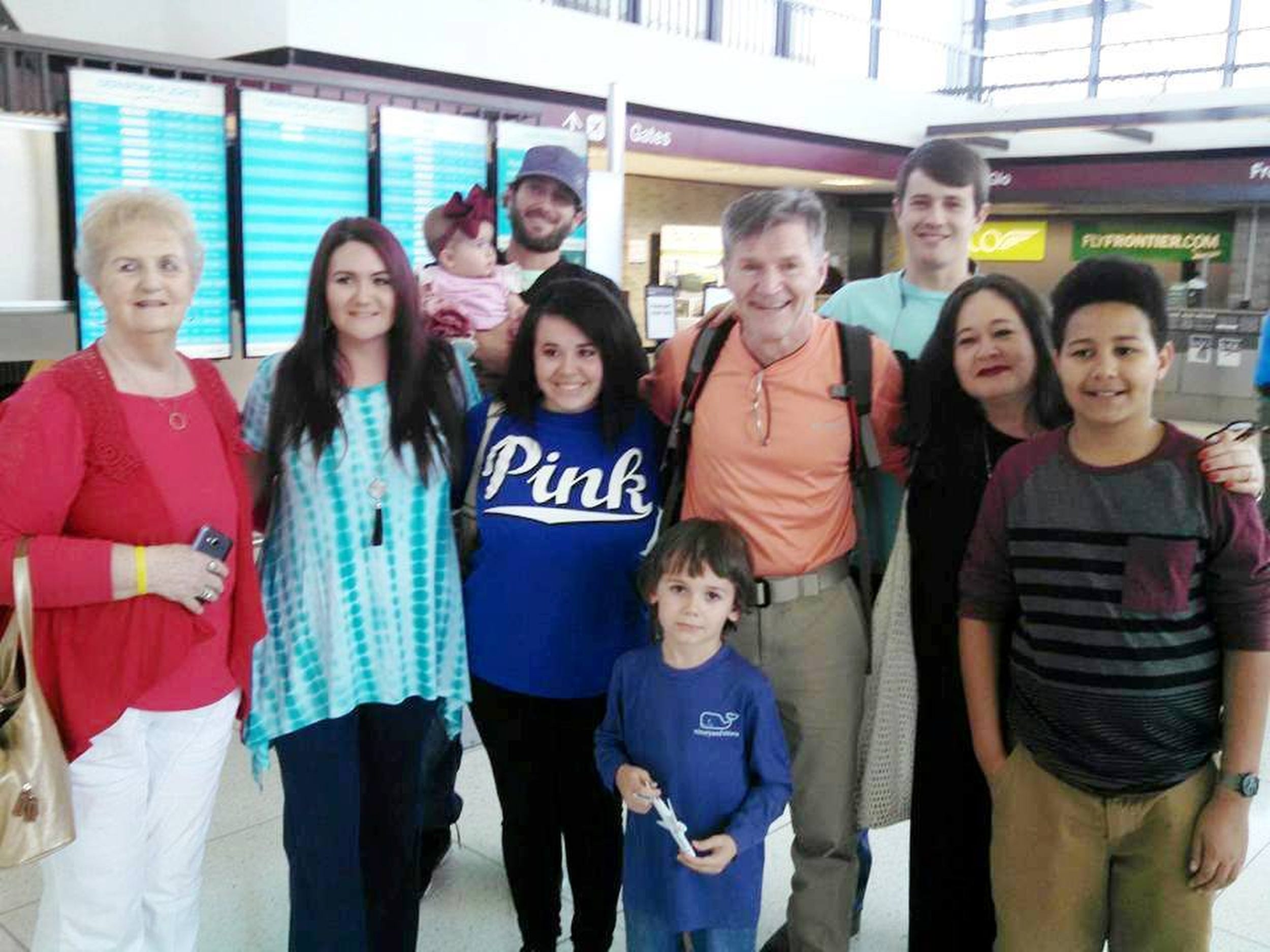 Mark McAlister greets his family for the first time at Memphis International Airport in April 2016 after being held hostage in Yemen for over six months.