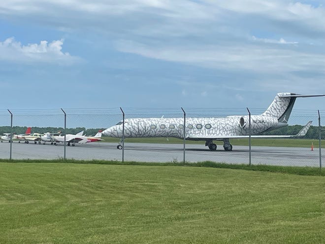 Michael Jordan's private plane returned to Salisbury ahead of the 2022 White Marlin Open
