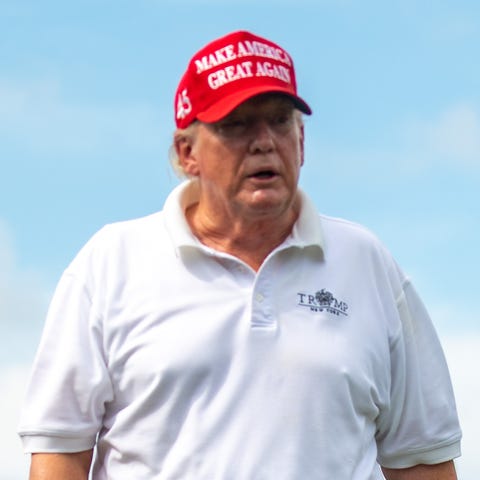 Former President Donald Trump during the LIV Invit