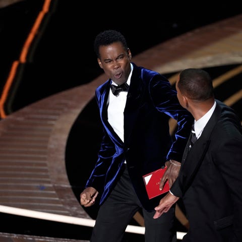 Mar 27, 2022; Los Angeles, CA, USA; Will Smith con