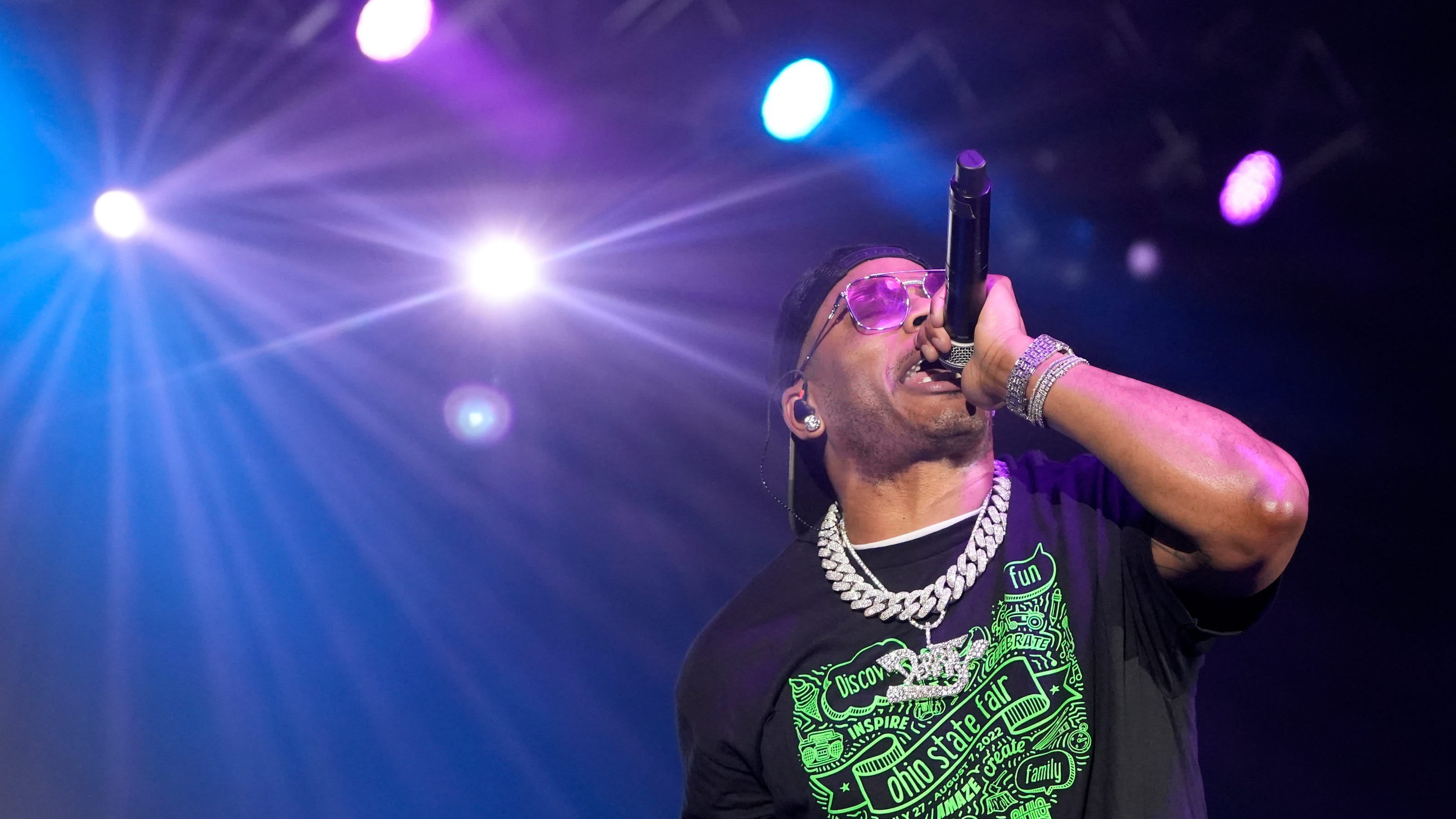 Nelly performs high-energy concert at the Ohio State Fair