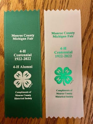 Centennial ribbons commemorate the 100th anniversary of Monroe County 4-H.