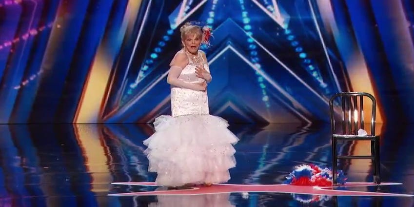 89-year-old burlesque dancer on 'America's Got Talent': It's a yes from  Cowell, Klum, Mandel, Vergara