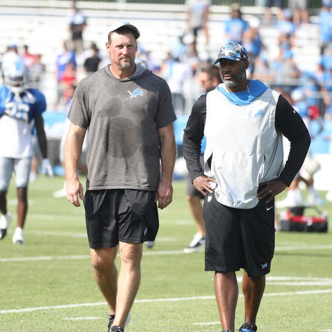 Lions head coach Dan Campbell and general manager 