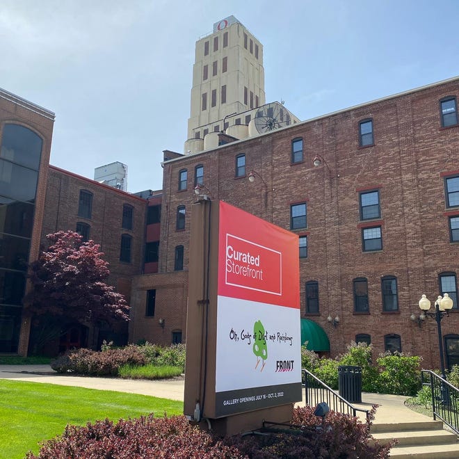 The former Quaker Square shopping center is one of several Akron venues for the exhibition “Front International: Cleveland Triennial for Contemporary Art.”