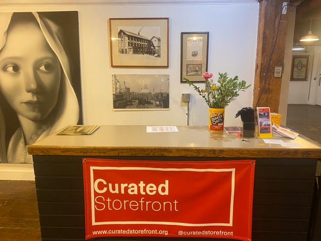 Curated Storefront has created a dynamic and unique gallery experience in the former Quaker Square.