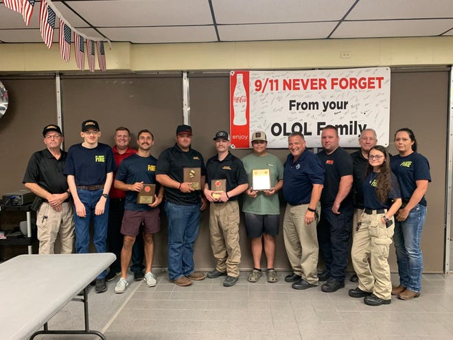 Ascension Parish volunteer firefighters were recognized for their dedication to their communities.