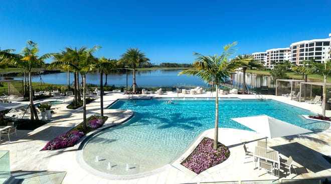 Exceptional pool and lake views await at Moorings Park Grande Lake.