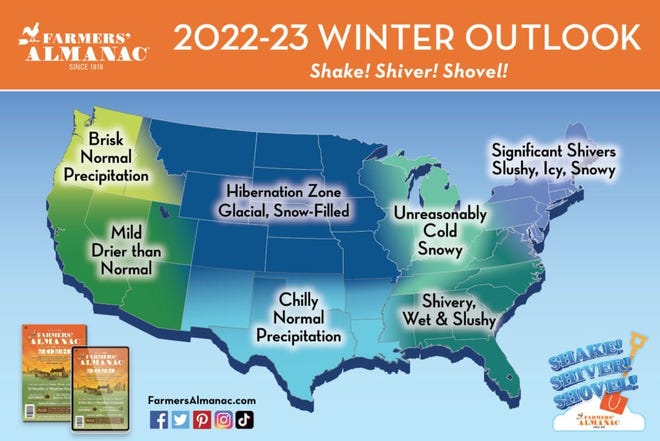 Farmers Almanac predicts stormy, very cold winter in Midwest Farmers Almanac predicts stormy, very cold winter in Midwest