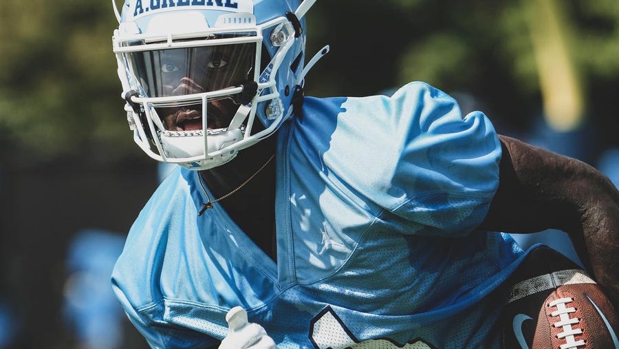 UNC football’s Andre Greene Jr. making positive impression as freshman receiver