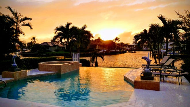 This is the home on Marco Island which is owned by James and Ann Mardis. They spend 3-4 months at this home and rent it the rest of the year.